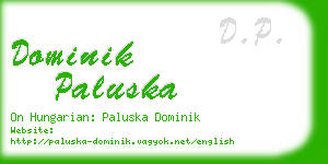 dominik paluska business card